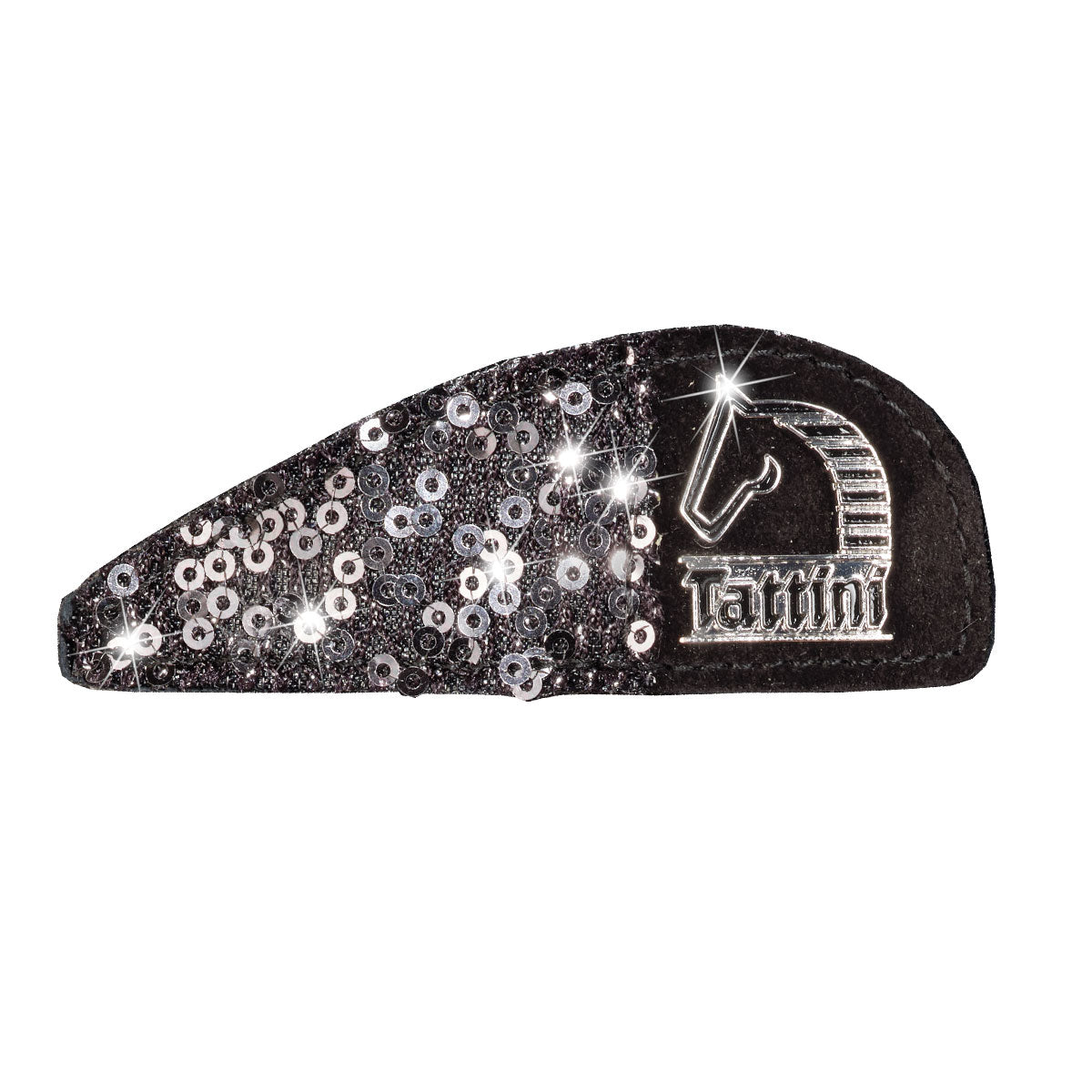 SUEDE PATCH WITH PAILLETTES