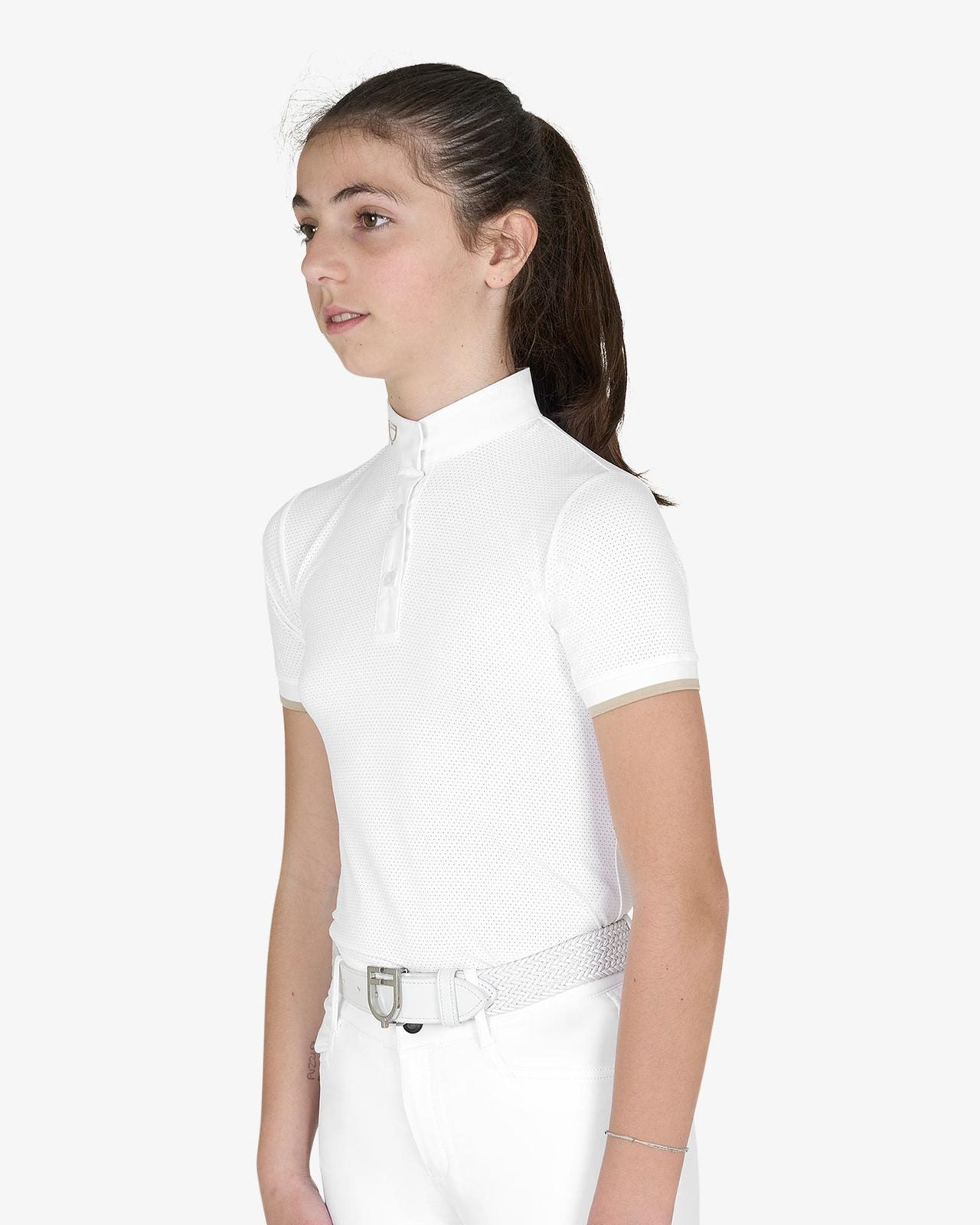 Polo bambina da concorso slim fit traspirante 2026