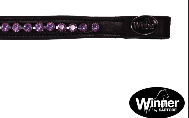 Frontalino strass Lilla