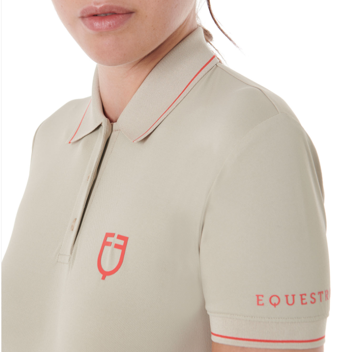 Polo Donna slim fit in tessuto traspirante