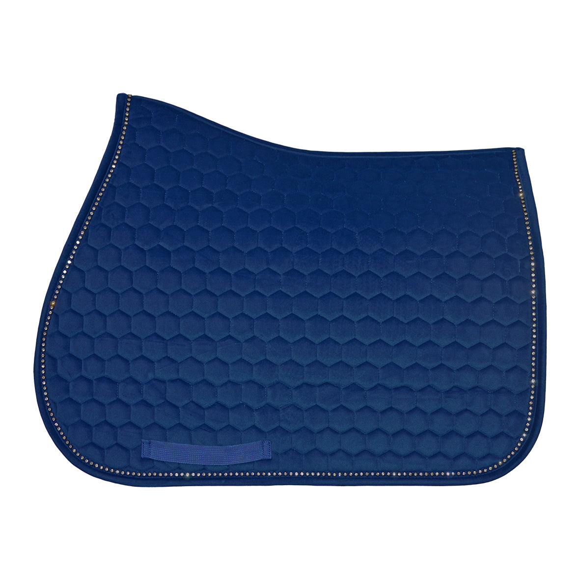 Sottosella in velluto con cristalli Winner + cuffietta abbinata