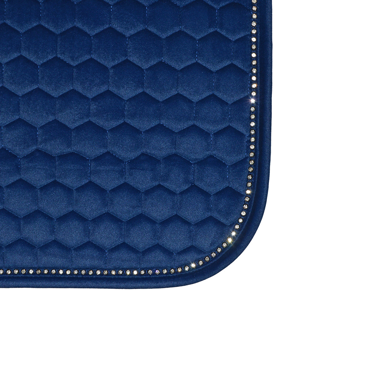 Sottosella in velluto con cristalli Winner + cuffietta abbinata