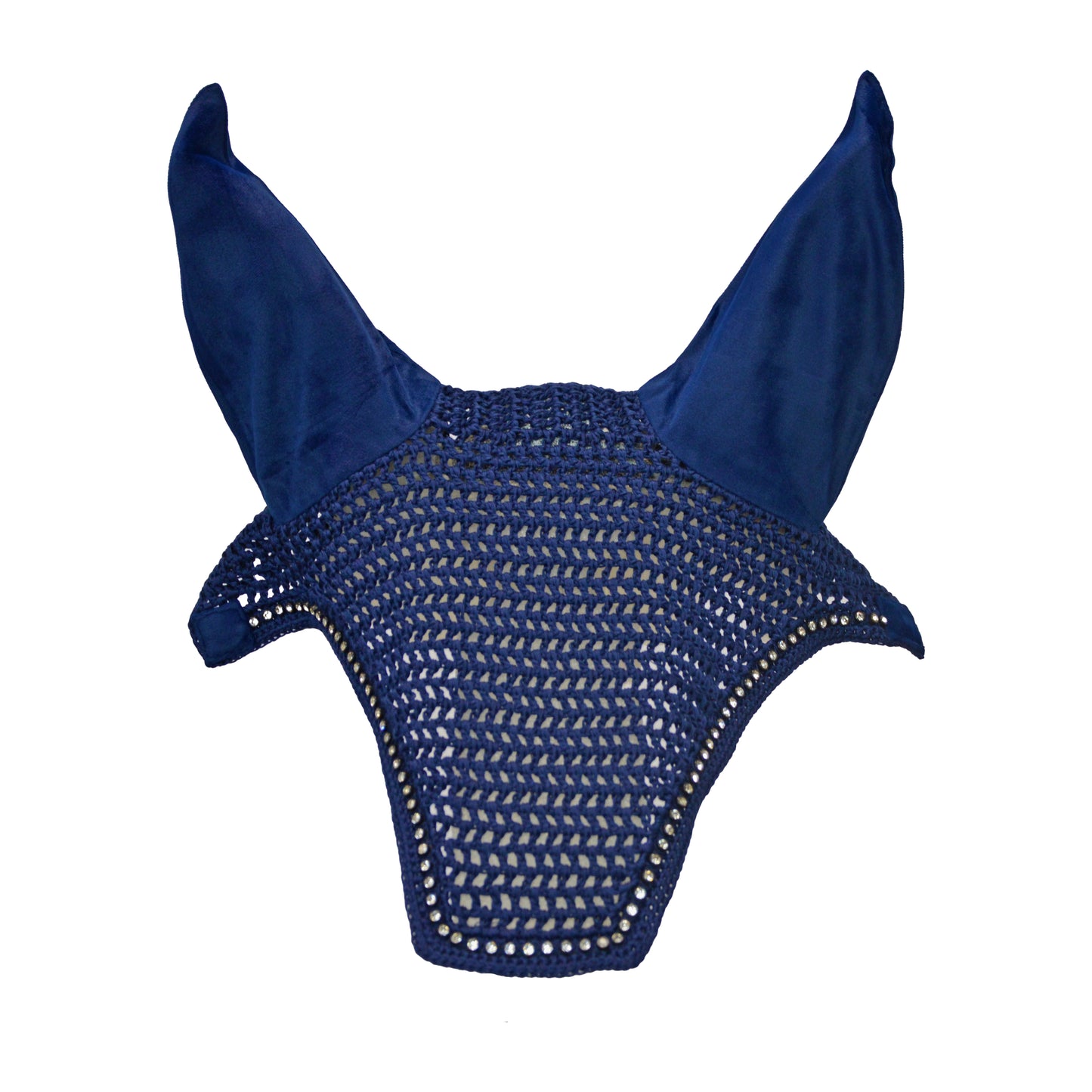 Sottosella in velluto con cristalli Winner + cuffietta abbinata