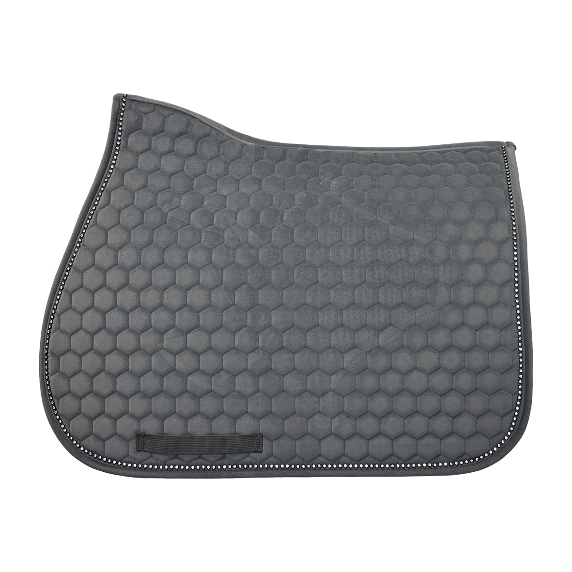 Sottosella in velluto con cristalli Winner + cuffietta abbinata