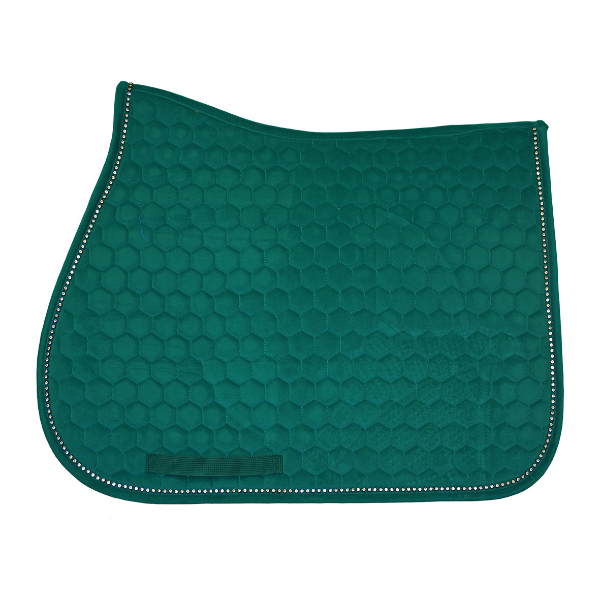 Sottosella in velluto con cristalli Winner + cuffietta abbinata