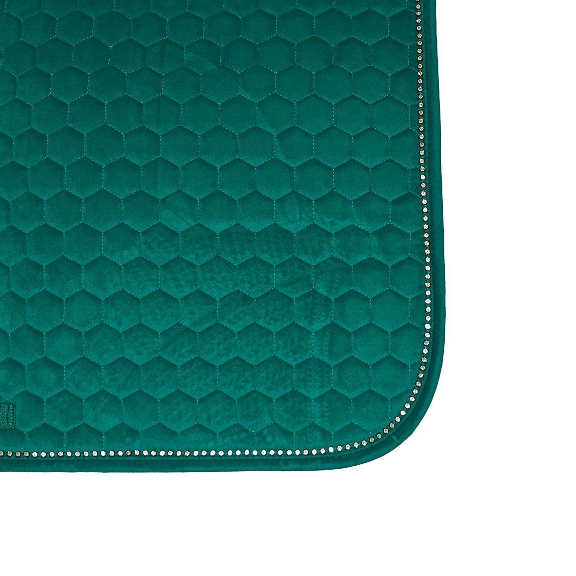 Sottosella in velluto con cristalli Winner + cuffietta abbinata