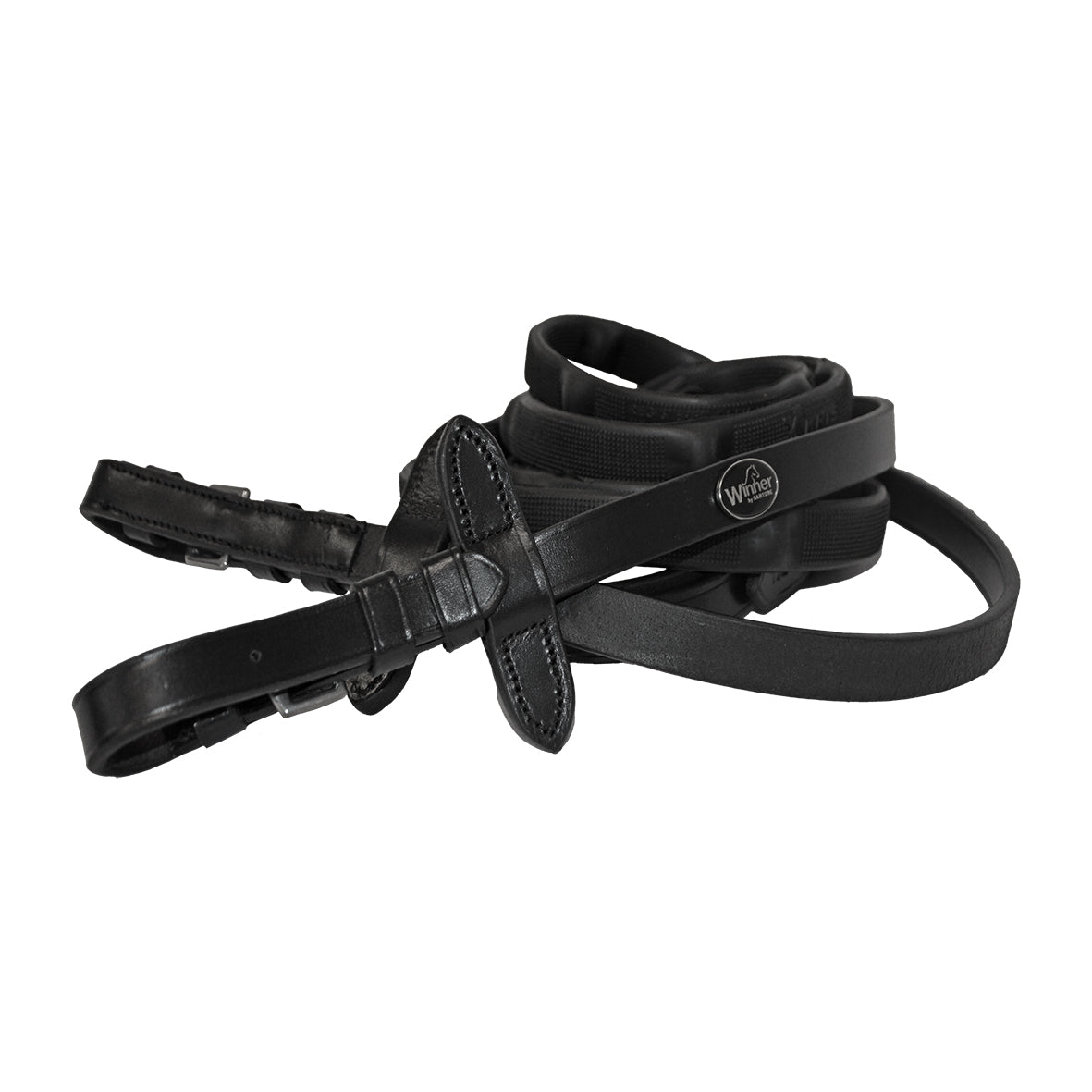 REDINI IN CUOIO GRIP IN GOMMA FULL NERO