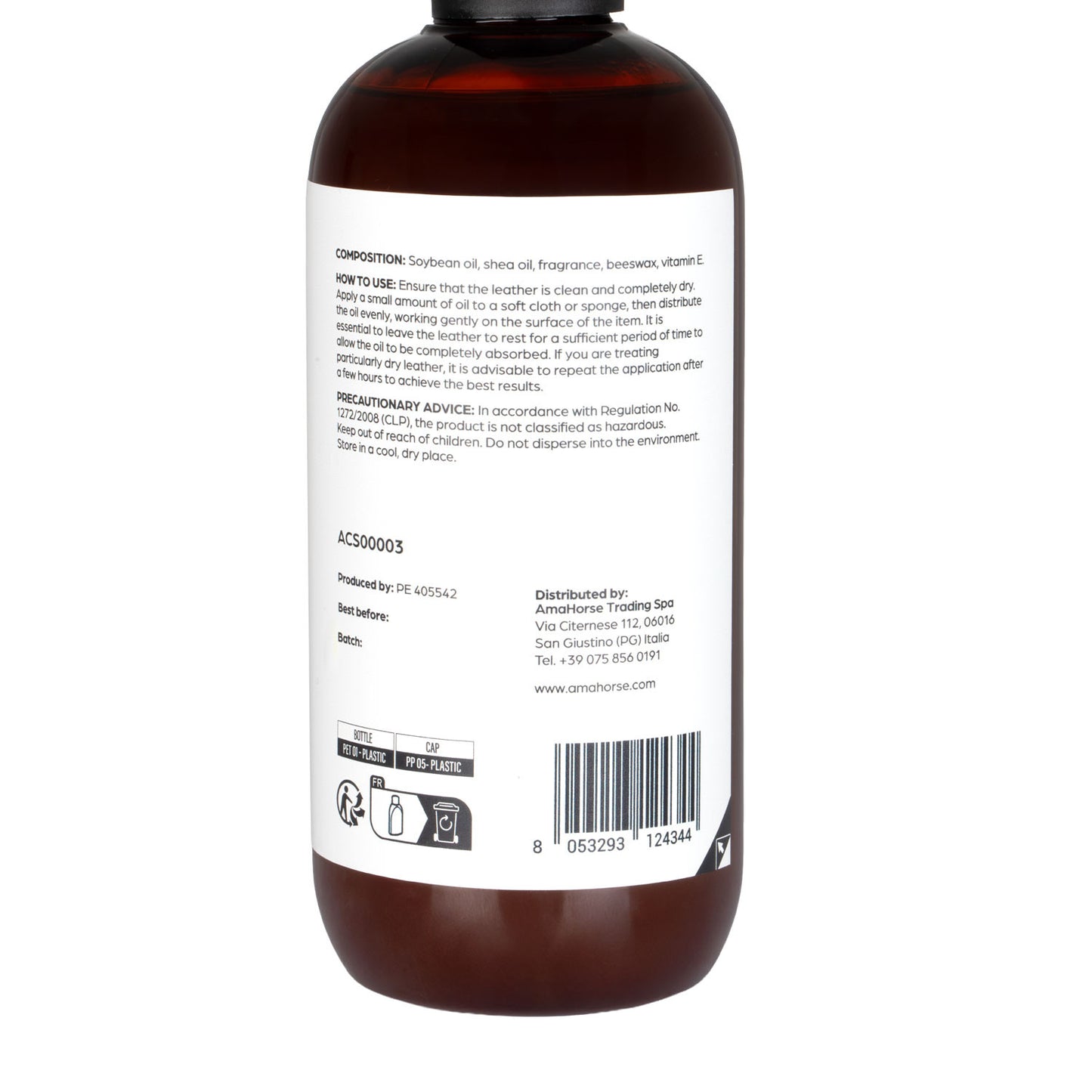Olio cuoio alla cera d’api 500ml