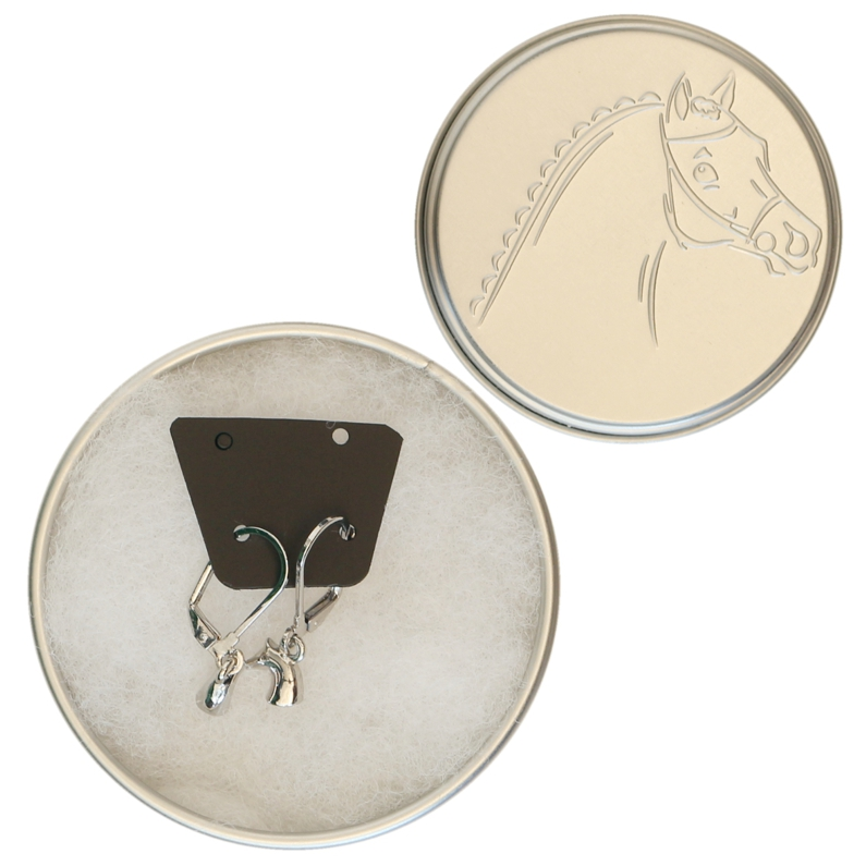 ORECCHINI CON TESTA CAVALLO 3D