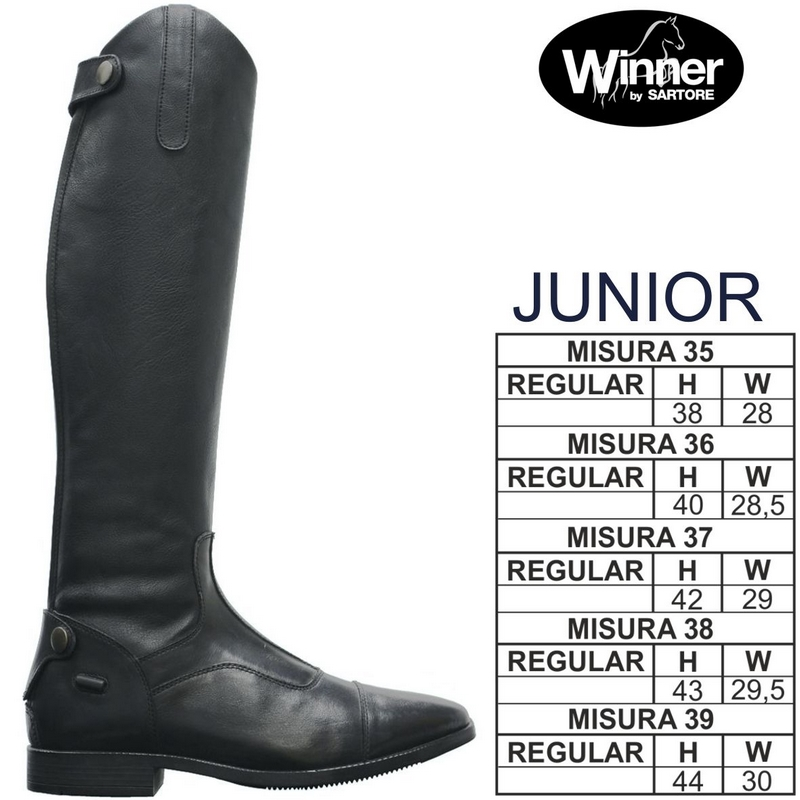 STIVALI JUNIOR SOFT PLAIN NERI