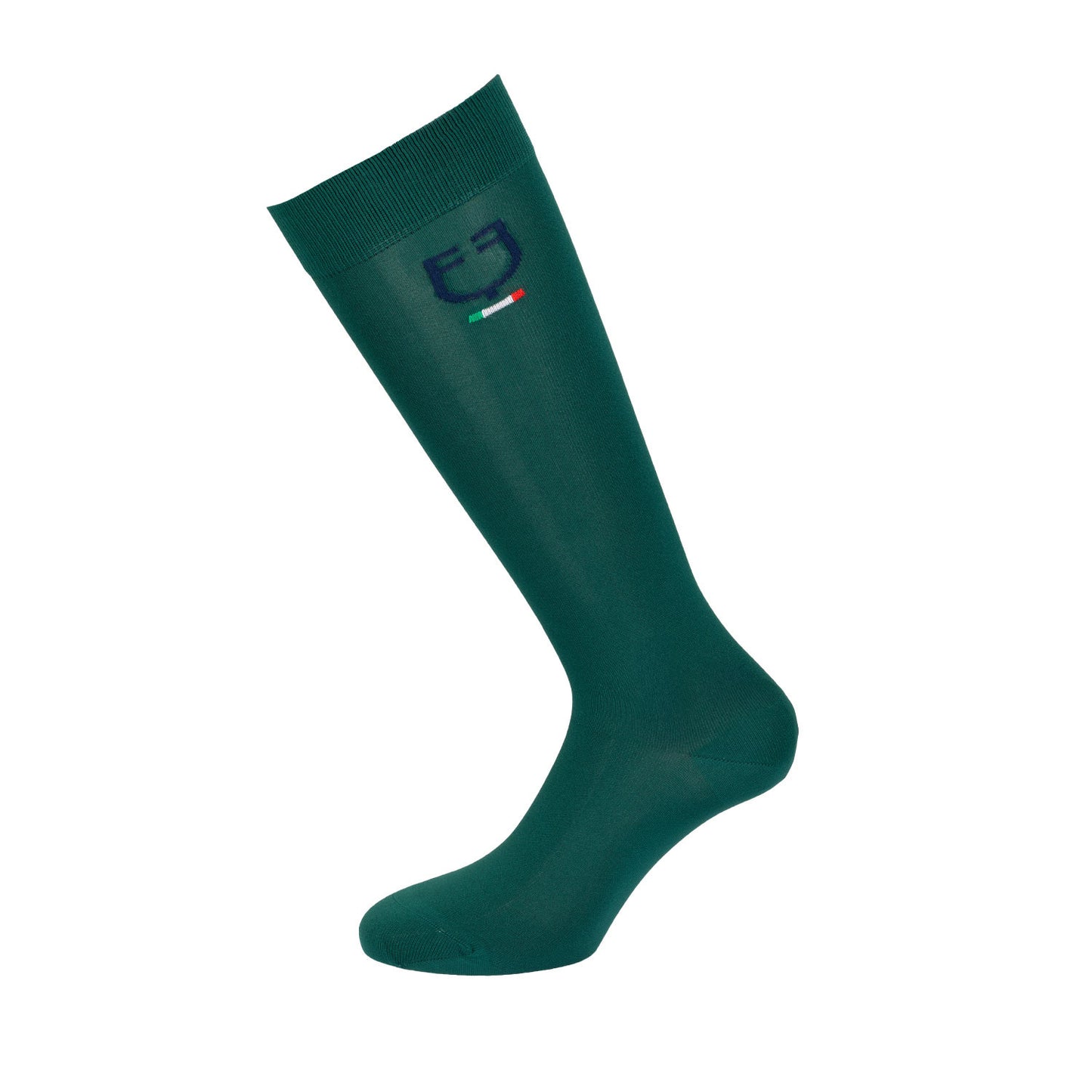 Calza tecnica elasticizzata con bandiera italiana