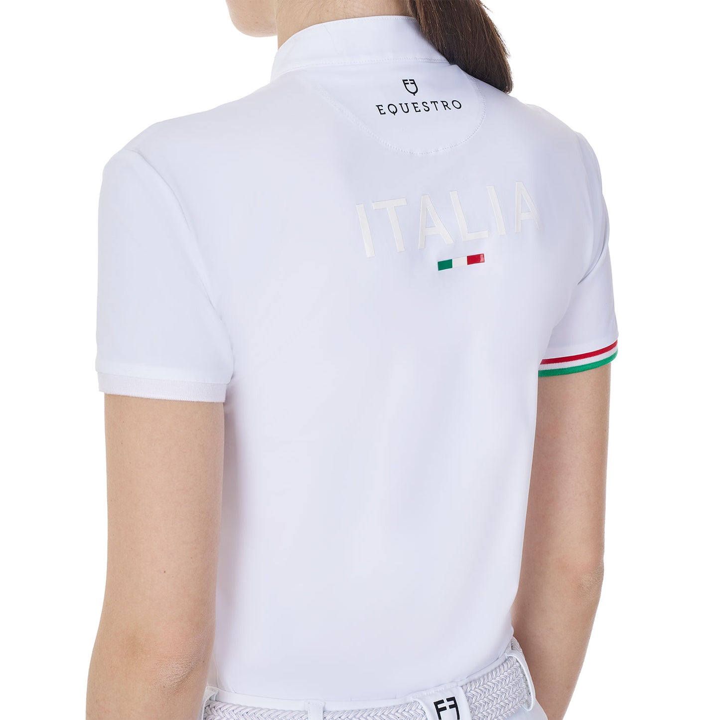 Polo donna da concorso slim fit Equestro X FISE