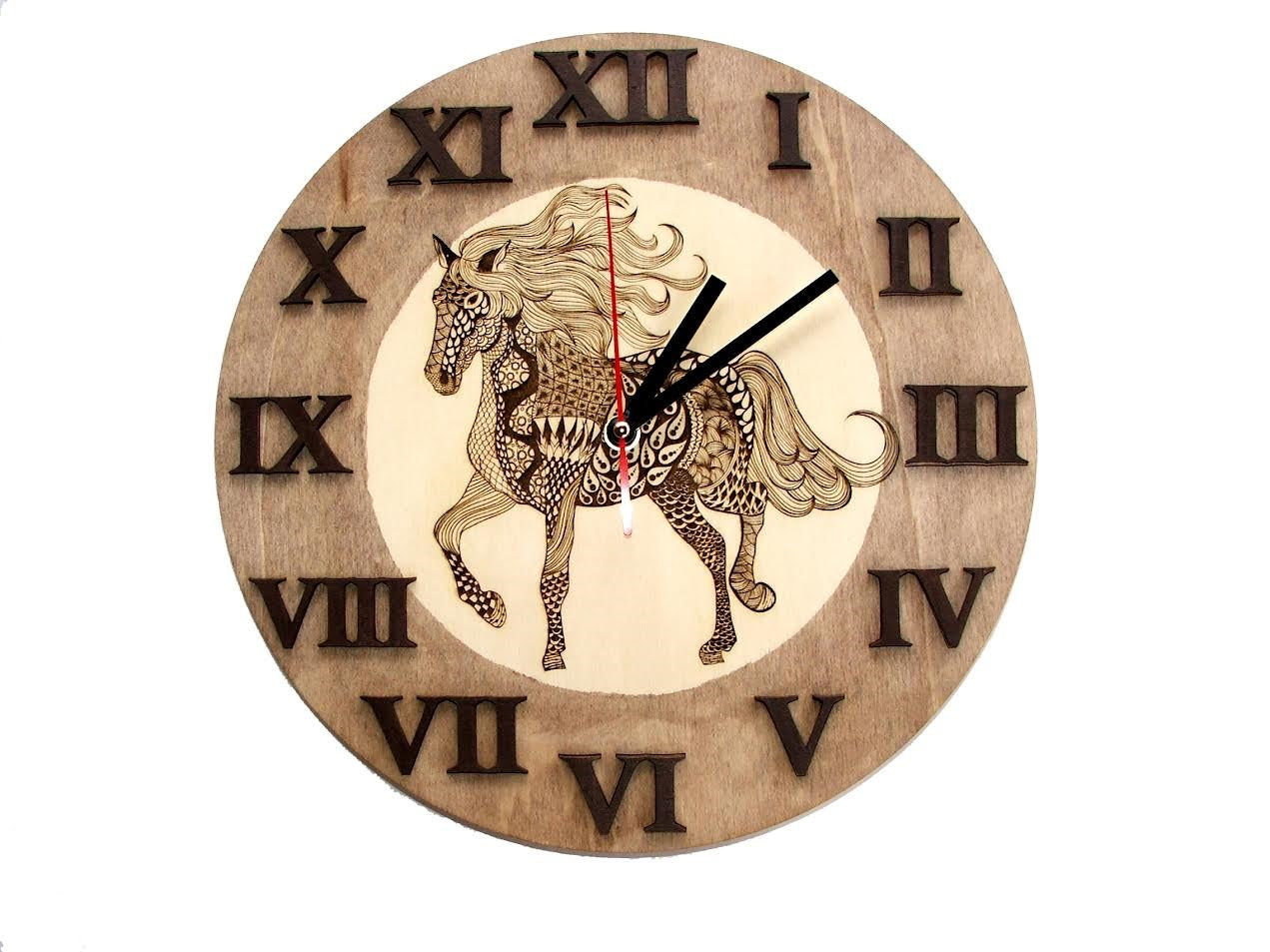 Orologio da parete in legno