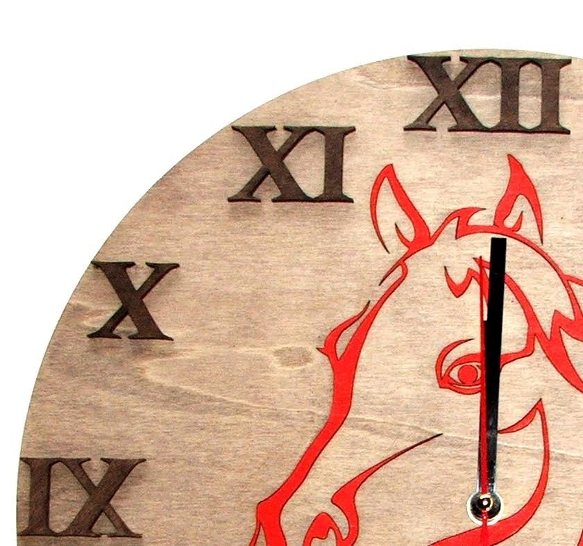 Orologio da parete in legno