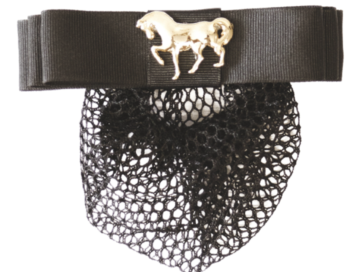 Retina per capelli e fiocco con cavallino - Amahorse