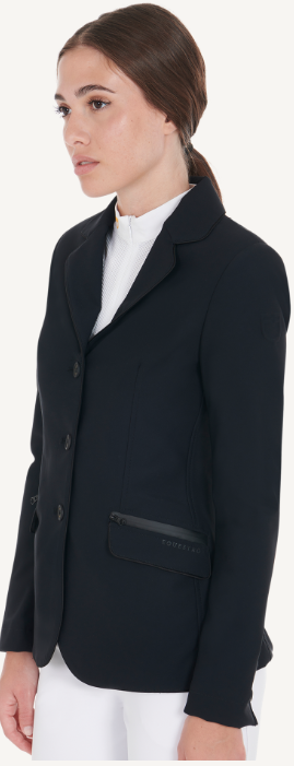 Giacca da concorso donna Equestro in tessuto tecnico stretch traspirante