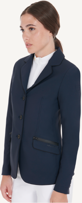 Giacca da concorso donna Equestro in tessuto tecnico stretch traspirante