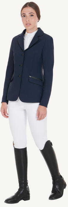 Giacca da concorso donna Equestro in tessuto tecnico stretch traspirante