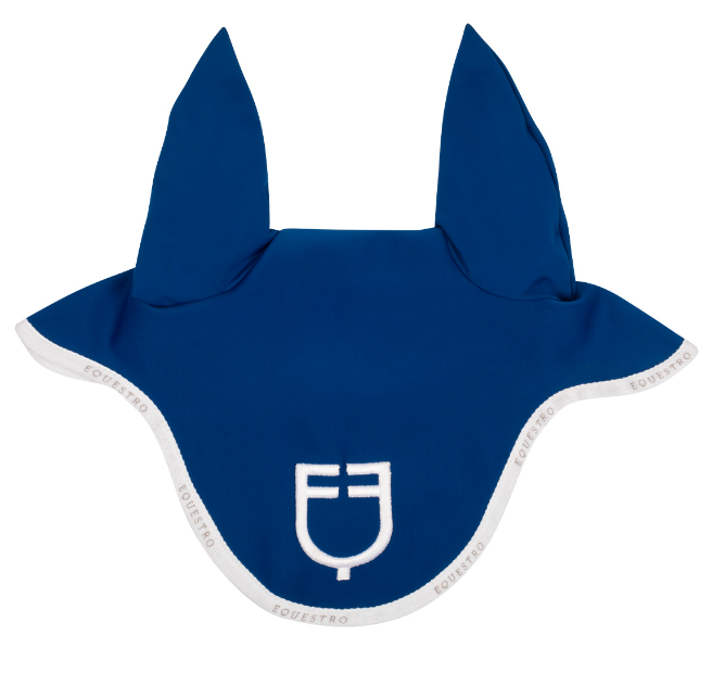 Cuffietta cavallo in tessuto tecnico con logo" Equestro"