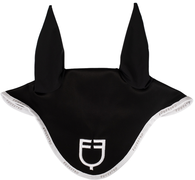 Cuffietta cavallo in tessuto tecnico con logo" Equestro"