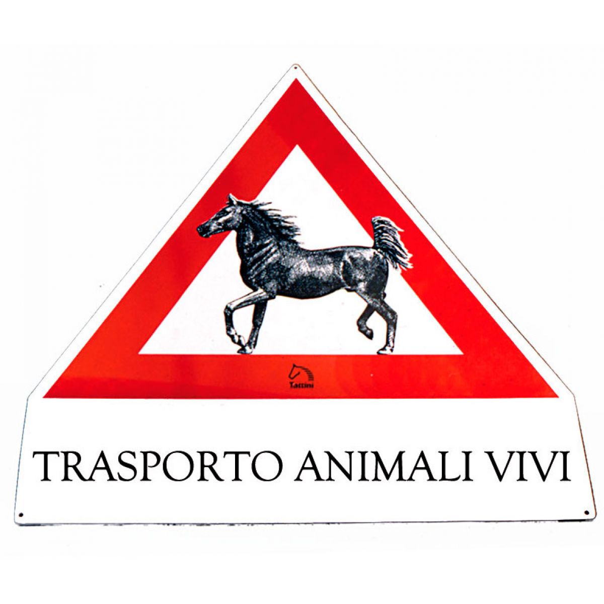 Cartello trasporto cavalli vivi