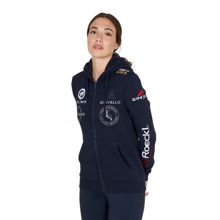Felpa donna multilogo design 2024