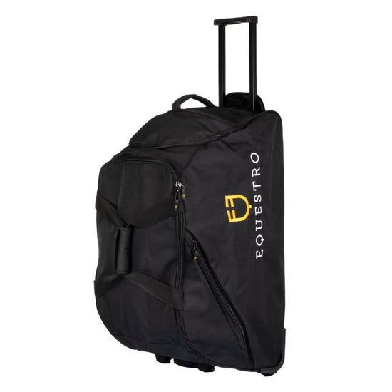 Borsa trolley con logo ricamato