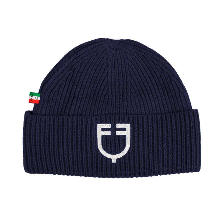 Berretto unisex in maglia a costine Equestro x Fise