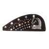 SUEDE PATCH STUDS+RHINESTONES