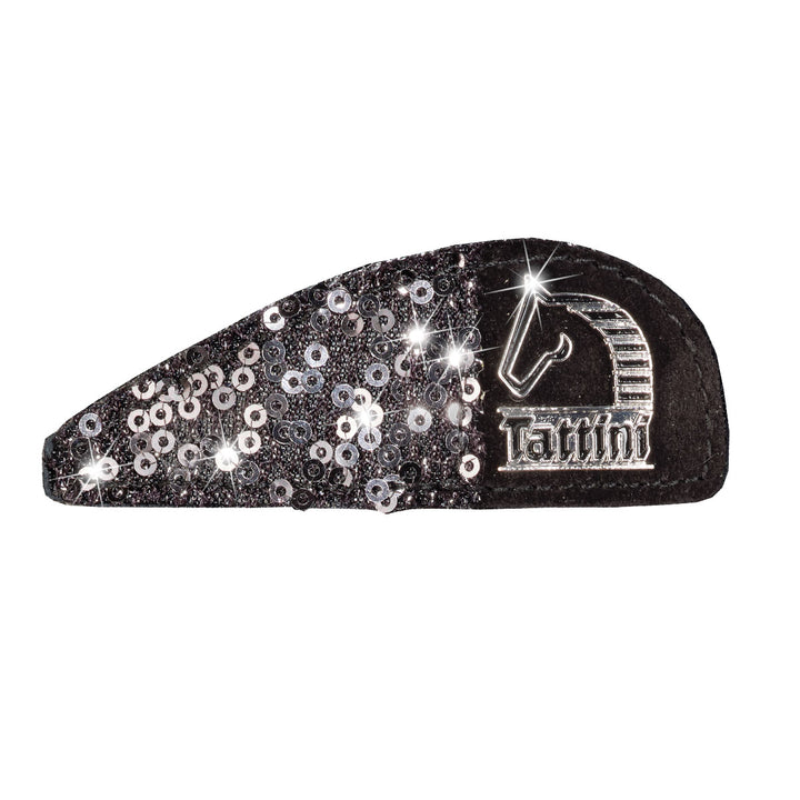 SUEDE PATCH WITH PAILLETTES
