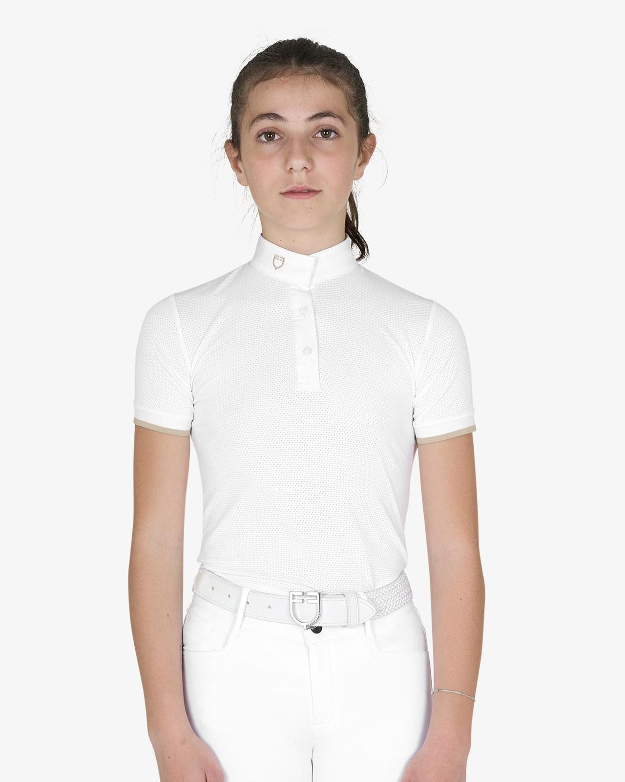 Polo bambina da concorso slim fit traspirante 2026