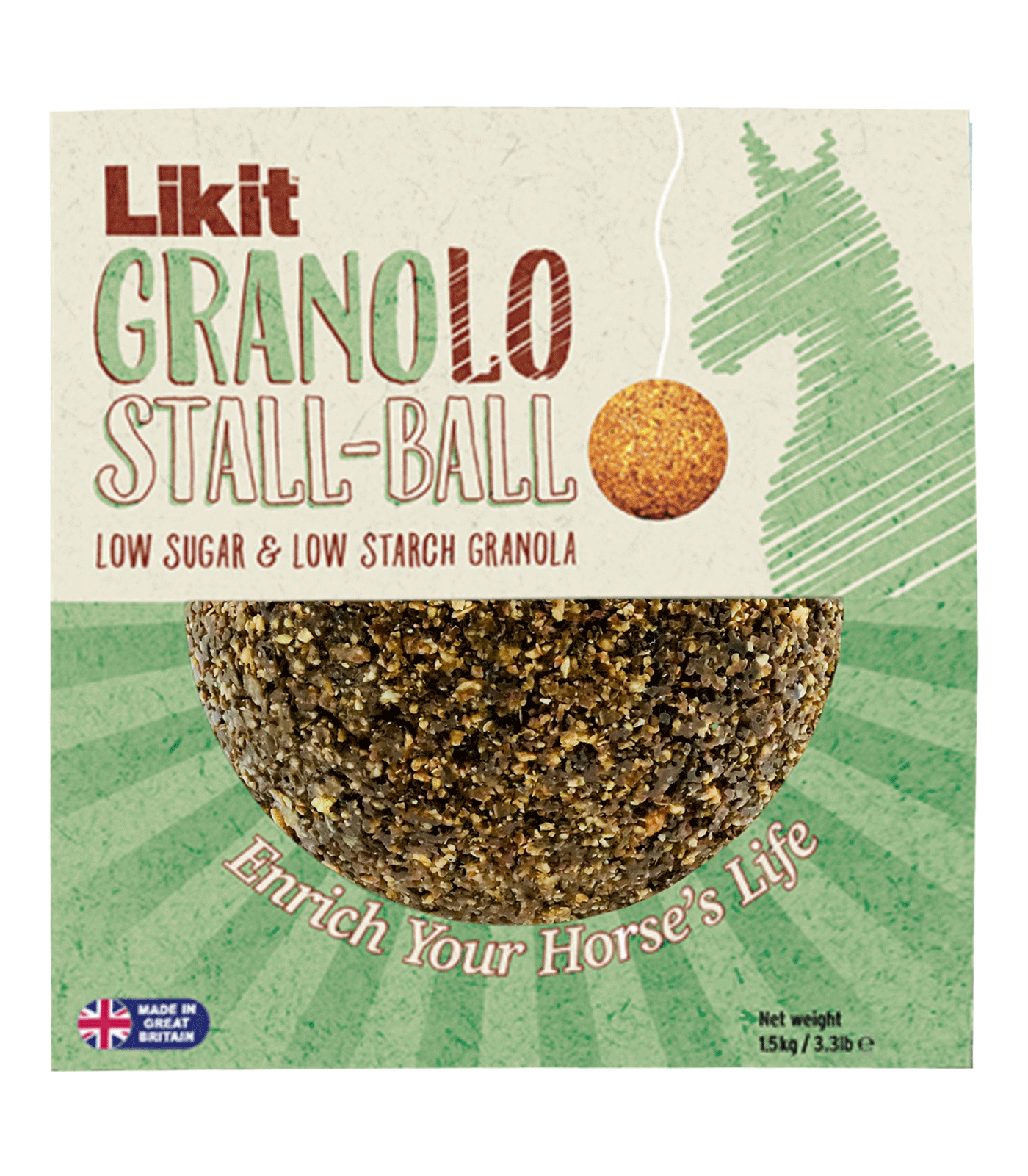 Palla di muesli Likit a basso contenuto di zucchero, 1,6 kg