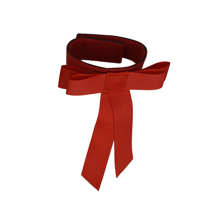 FIOCCO ROSSO PER CODA CAVALLO CON VELCRO