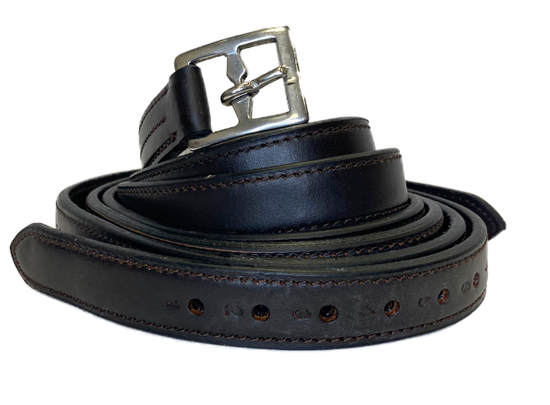 Staffili con inserto nylon foderati cuoio fibbia tonda