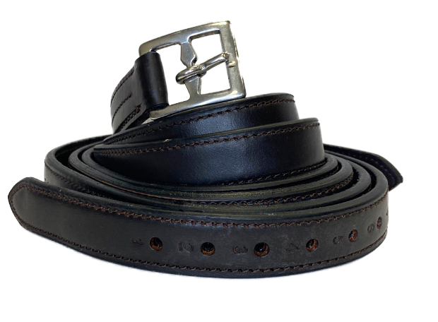 Staffili con inserto nylon foderati cuoio fibbia tonda