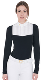 Polo Donna slim fit da concorso con strass