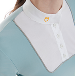 Polo donna slim fit con bottoni da concorso "Equestro"