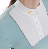Polo donna slim fit con bottoni da concorso "Equestro"