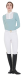 Polo donna slim fit con bottoni da concorso "Equestro"