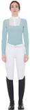 Polo donna slim fit con bottoni da concorso "Equestro"