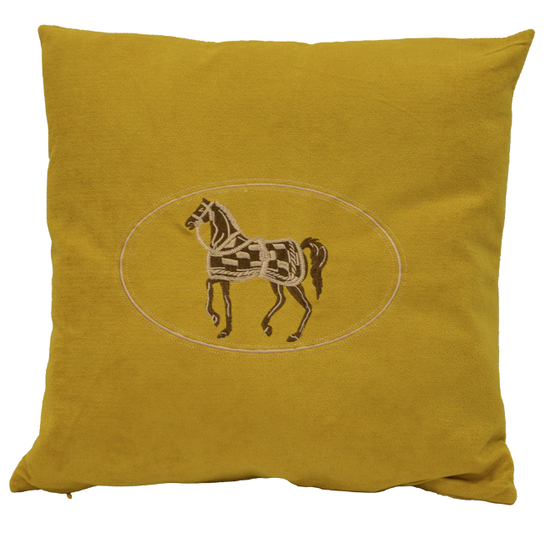 Fodera per cuscino "Horse" ricamato
