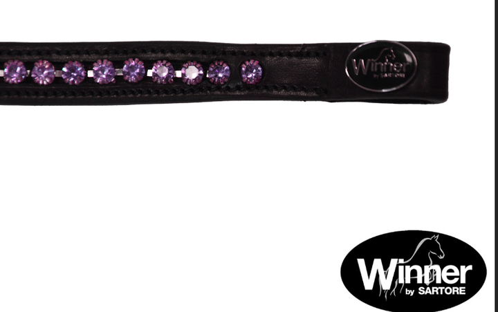 Frontalino strass Lilla