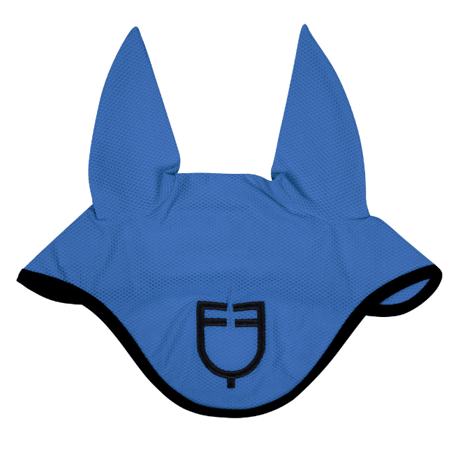 Cuffietta tessuto traforato con logo