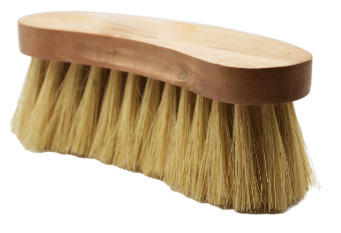 Spazzola curva in legno