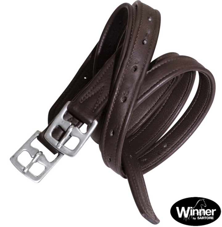 Staffili nylon foderati in pelle