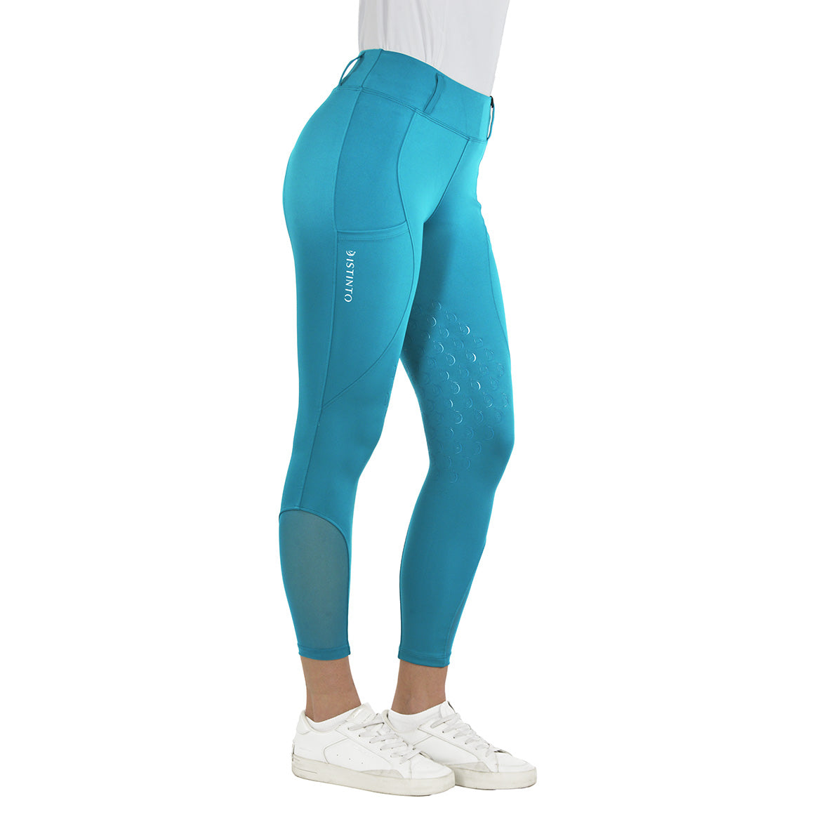 Leggins donna D·ISTINTO orchidea grip al ginocchio