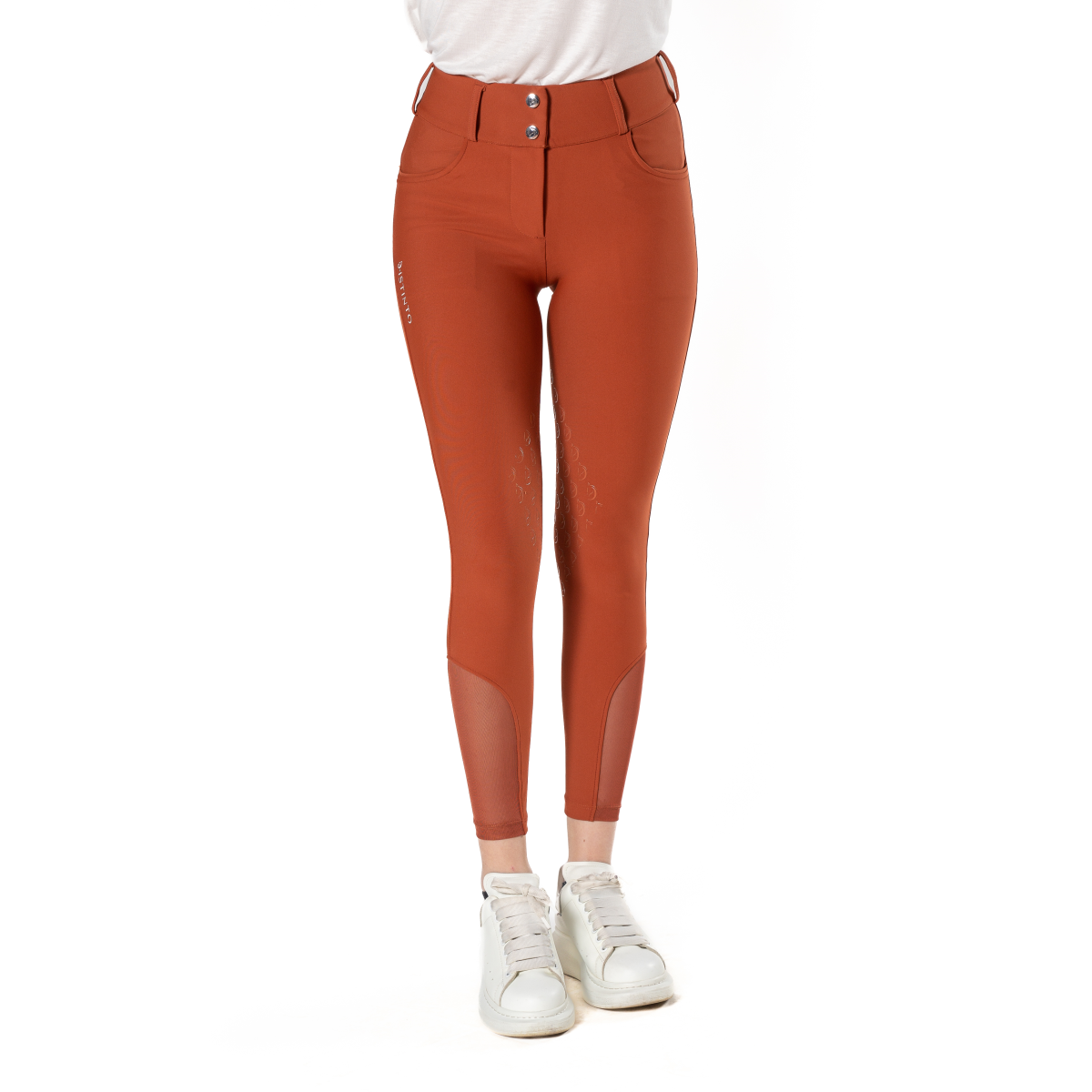 Pantaloni "Orchidea"  con grip al ginocchio "D-istinto"