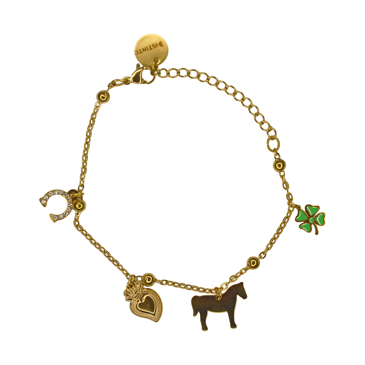 Bracciale D·istinto in acciaio inox dorato