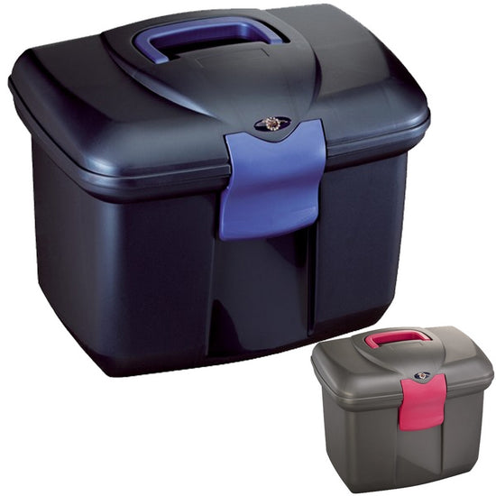 BAULETTO ALTO CON SEPARATORE COLORE BLU CON VASCHETTA