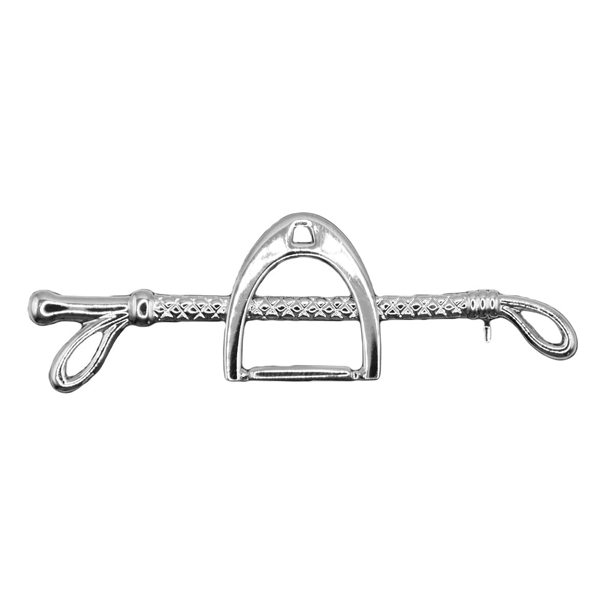 SPILLA PLASTRON CON STAFFA